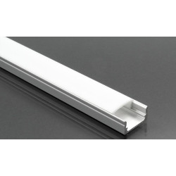 Alumínium profil falonkívüli 16X6mm 2m/szál
