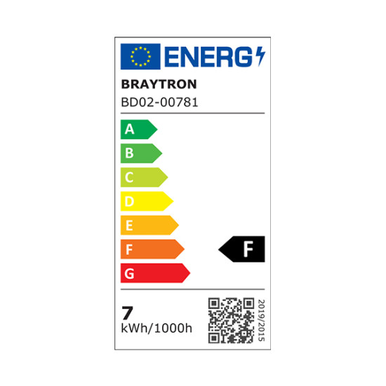 BRAYTRON 7W integrált LED-es spot lámpa CCT 3IN1 FEKETE 630Lm
