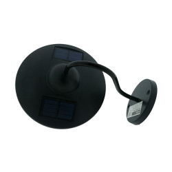 Home Dekor HD300 Napelemes fali lámpatest fekete 0,5W