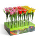 KIFUTÓ LED-es szolár tulipánlámpa - sárga/piros/rózsaszín-31 cm - 12 db / kínáló