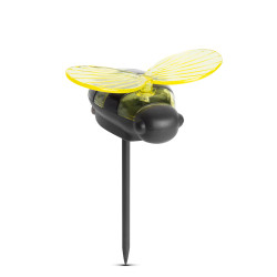 KIFUTÓ Leszúrható szolár lámpa - méhecske - 8 x 6,5 x 14 cm - Fehér LED