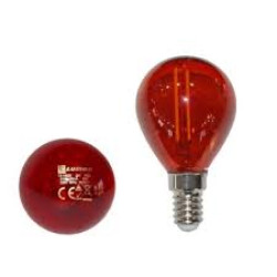 LUMEN E14 2W piros G45 kisgömb filament LED fényforrás