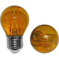 LUMEN E27 2W narancssárga G45 kisgömb filament LED fényforrás