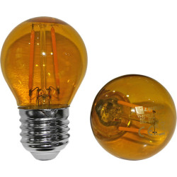 LUMEN E27 2W narancssárga G45 kisgömb filament LED fényforrás