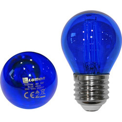 LUMEN E27 2W kék G45 kisgömb filament LED fényforrás