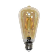 LUMEN E27 6W ST64 borostyán Filament LED fényforrás