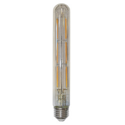 LUMEN E27 6W Víztiszta cső (TUBE) filament LED fényforrás 225mm