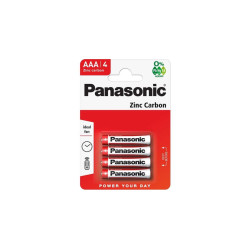Panasonic RedZinc R03RZ/4BP AAA/mikro cink-mangán féltartós elem 4 db/csomag