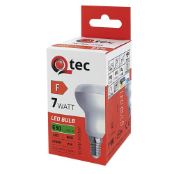 Qtec 7W LED fényforrás  E14 R50 630Lm 2700K