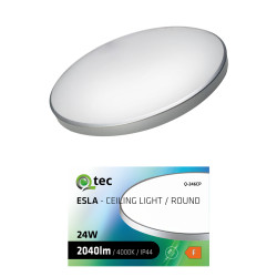 QTEC "ESLA" mennyezeti lámpa 24W IP44 4000K 2040Lm