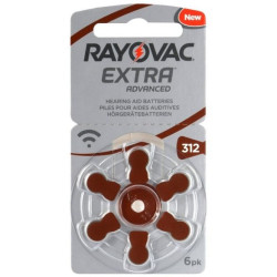 Rayovac Extra PR312/6BP hallókészülék elem