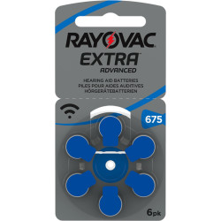 Rayovac Extra PR675/6BP hallókészülék elem