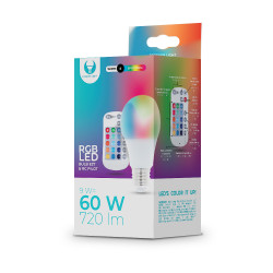 TFO RGB+W 9W E27 LED izzó távirányítóval