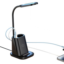XO Asztali lámpa vezeték nélküli töltővel
