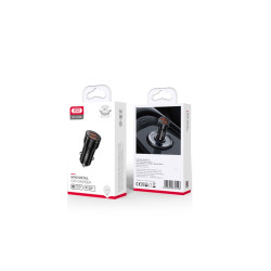 XO autós töltő adapter CC48 2x USB 2,4A fekete