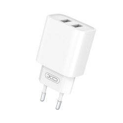 XO fali töltő USB adapter  CE02C 2x USB 2,1A fehér